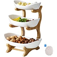Dravem - Frutero con 3 pisos para frutas- fiestas de cerámica